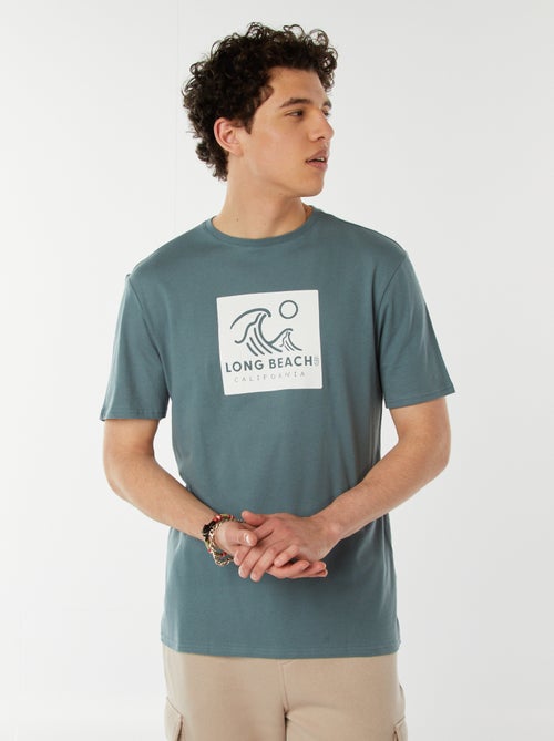 Camiseta con mensaje estampado - Kiabi
