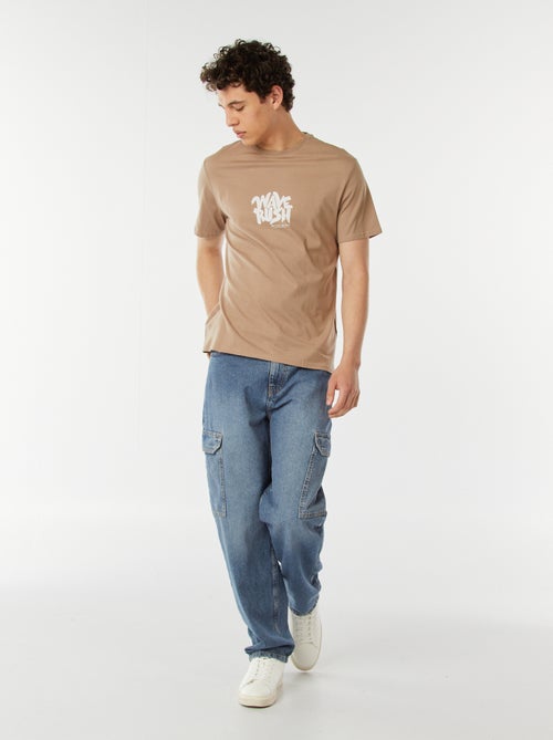 Camiseta con mensaje estampado - Kiabi