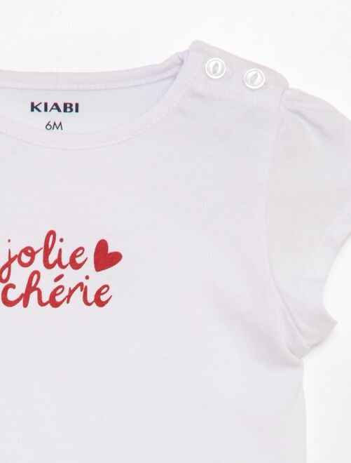 Camiseta con mensaje estampado - Kiabi