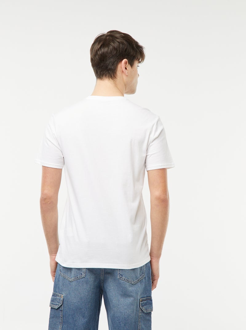 Camiseta con mensaje estampado BLANCO - Kiabi