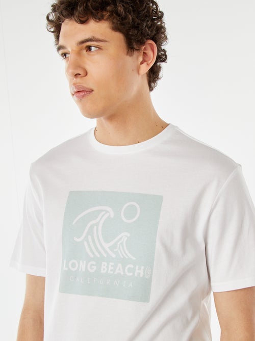 Camiseta con mensaje estampado - Kiabi