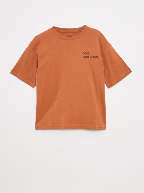 Camiseta con mensaje estampado - Kiabi