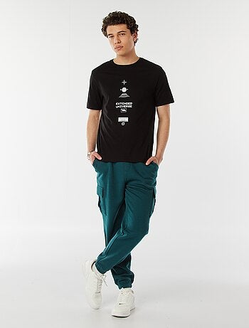 Camiseta con mensaje estampado
