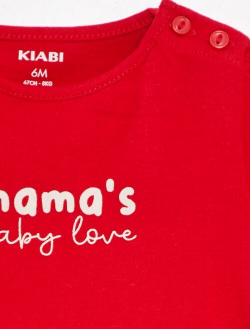 Camiseta con mensaje estampado - Kiabi