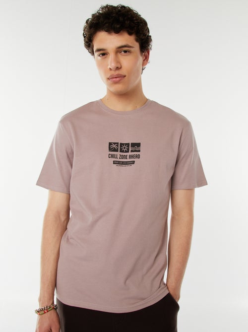 Camiseta con mensaje estampado - Kiabi