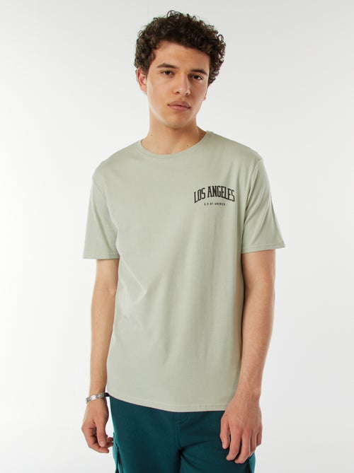 Camiseta con mensaje estampado - Kiabi
