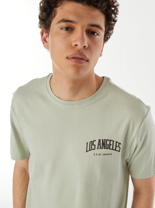 Camiseta con mensaje estampado - Kiabi