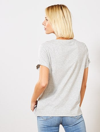 Camiseta con mensaje - Kiabi