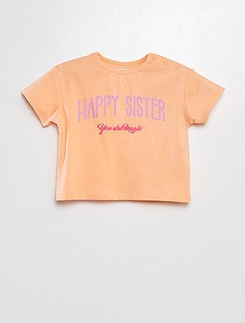 Camiseta con mensaje para hermanas