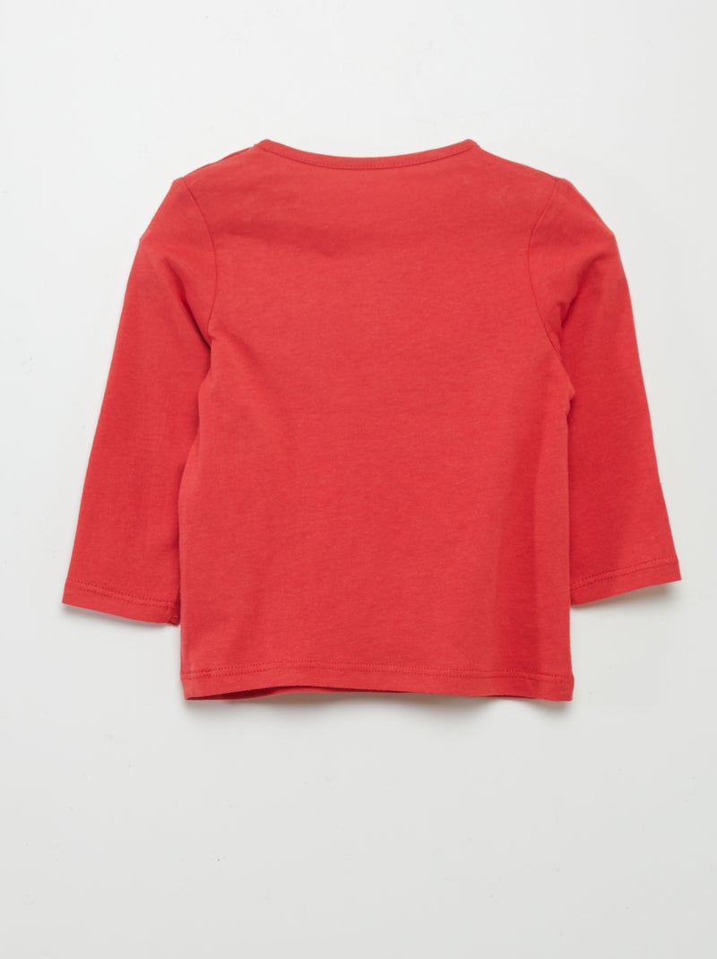 Camiseta con mensaje ROJO - Kiabi