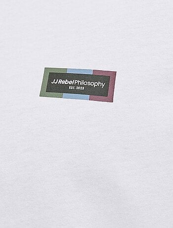 Camiseta con motivo de algodón 'JJ Rebel'