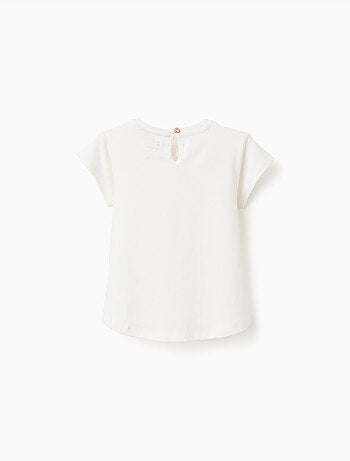 Camiseta de algodón con motivo de cereza