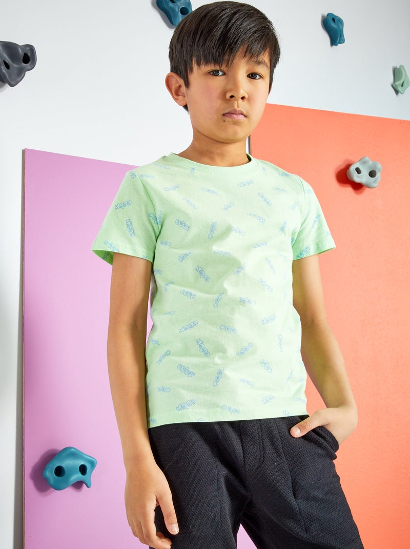 Camiseta con motivo VERDE - Kiabi