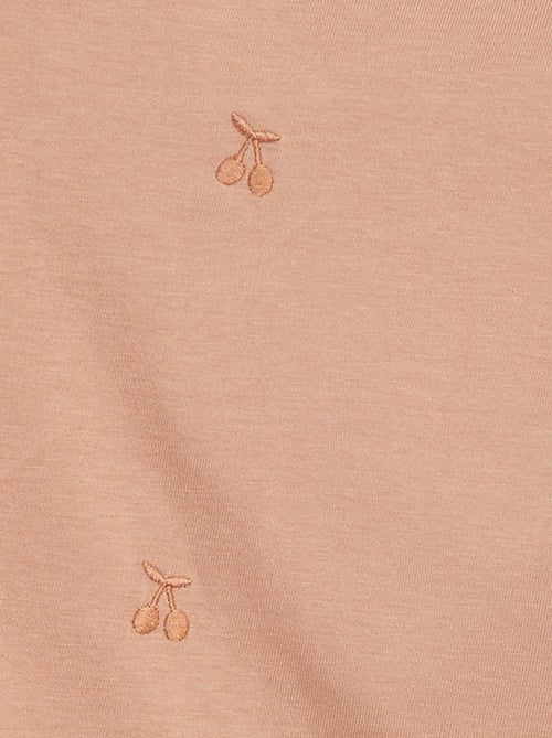 Camiseta con motivos bordados - Kiabi