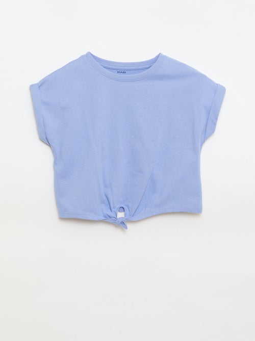 Camiseta con nudo en la cintura - Kiabi
