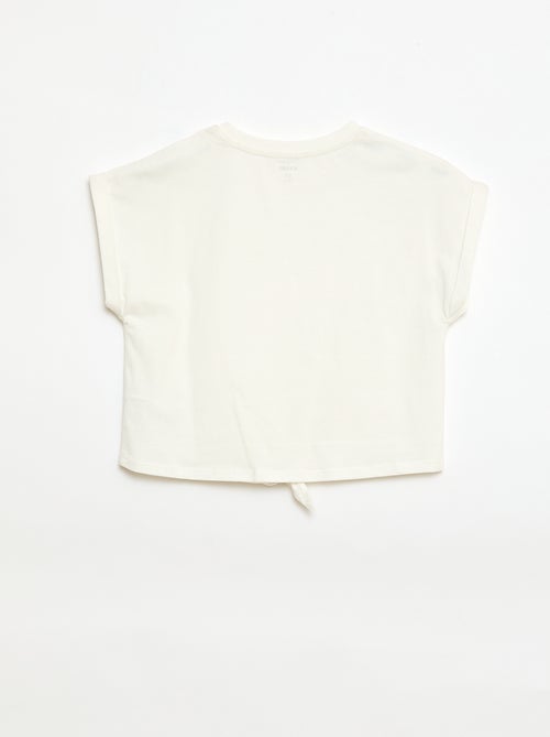 Camiseta con nudo en la cintura - Kiabi