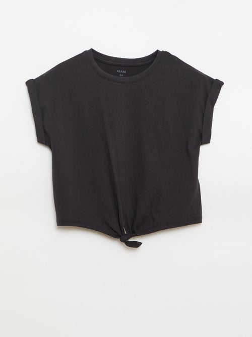Camiseta con nudo en la cintura - Kiabi