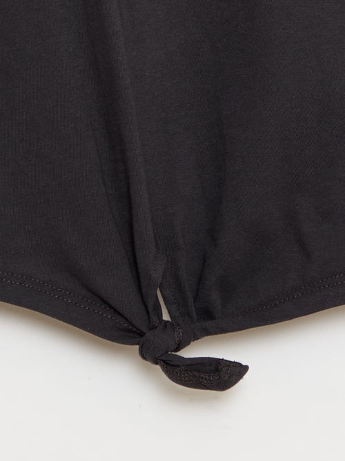 Camiseta con nudo en la cintura - Kiabi