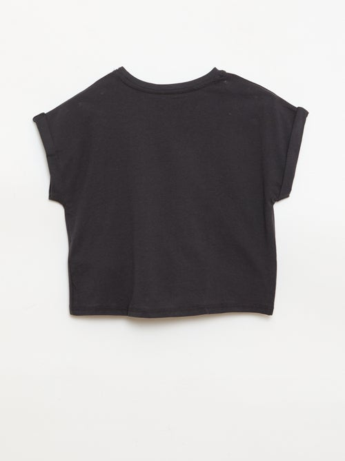 Camiseta con nudo en la cintura - Kiabi