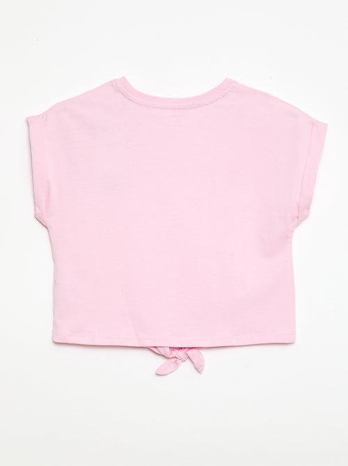 Camiseta con nudo en la cintura - Kiabi