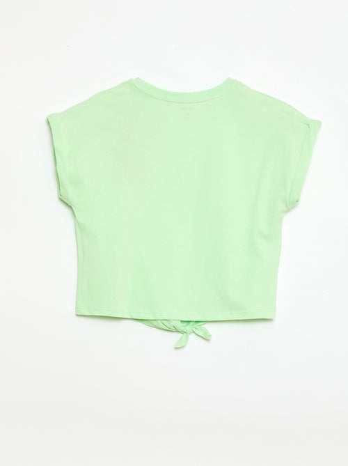 Camiseta con nudo en la cintura - Kiabi