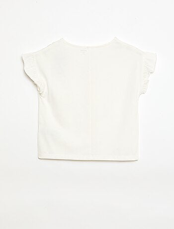 Camiseta con nudos decorativos