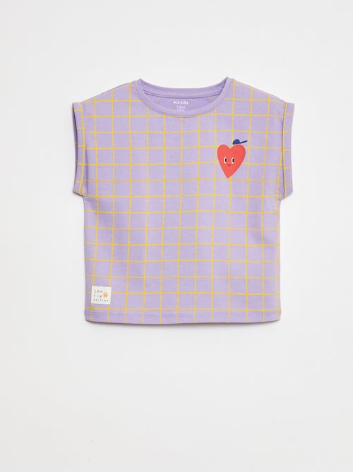 Camiseta con sisa corta con vuelta - Grafik Edition - Kiabi