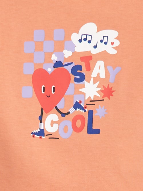 Camiseta con sisa corta con vuelta - Grafik Edition - Kiabi