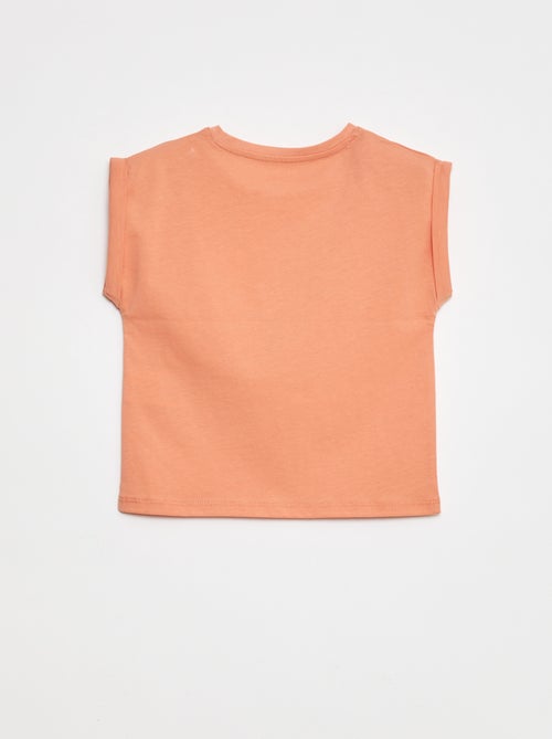 Camiseta con sisa corta con vuelta - Grafik Edition - Kiabi