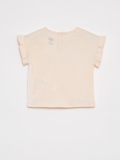 Camiseta con sisas con volantes estampada 'La casa de muñecas de Gabby' - Kiabi