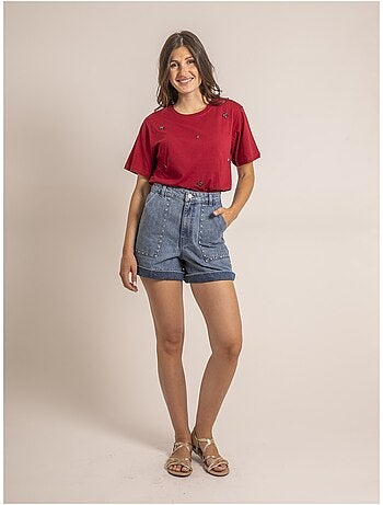 Camiseta con strass FERDI