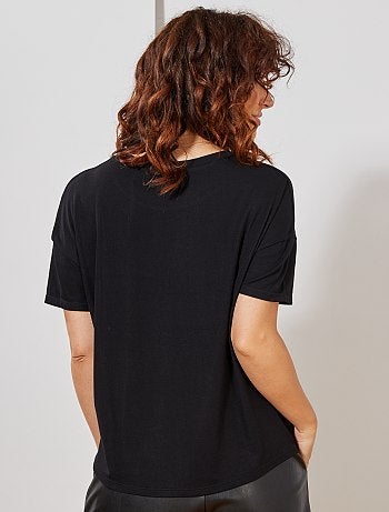 Camiseta con tachuelas - Kiabi