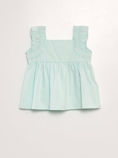 Camiseta con tirantes con volantes - Kiabi