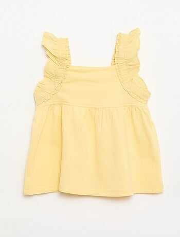 Camiseta con tirantes de volantes