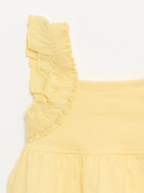 Camiseta con tirantes de volantes - Kiabi