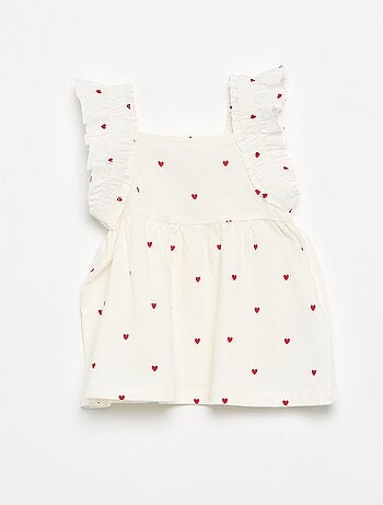 Camiseta con tirantes de volantes
