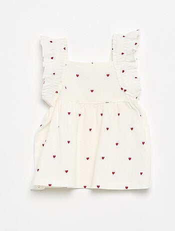Camiseta con tirantes de volantes