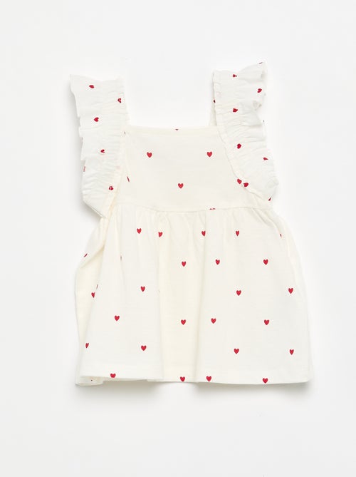 Camiseta con tirantes de volantes - Kiabi Camiseta con tirantes de volantes - Kiabi