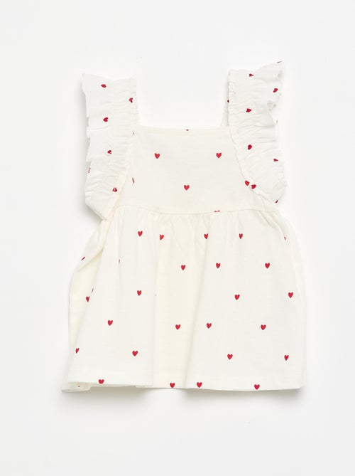 Camiseta con tirantes de volantes - Kiabi Camiseta con tirantes de volantes - Kiabi