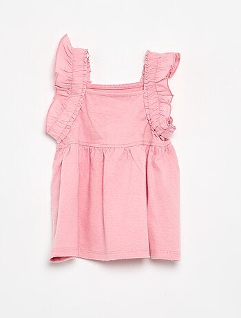 Camiseta con tirantes de volantes