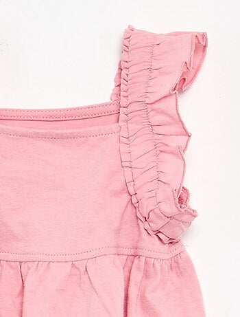 Camiseta con tirantes de volantes