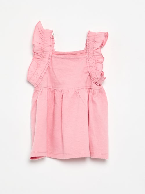 Camiseta con tirantes de volantes - Kiabi Camiseta con tirantes de volantes - Kiabi