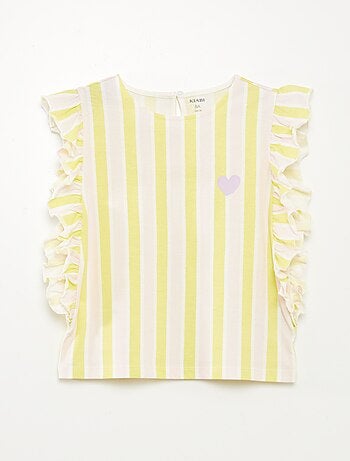 Camiseta con volantes