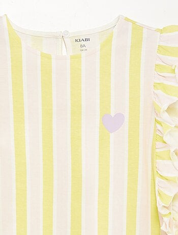 Camiseta con volantes