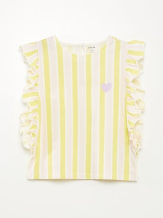 Camiseta con volantes