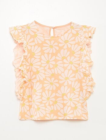 Camiseta con volantes