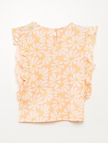 Camiseta con volantes
