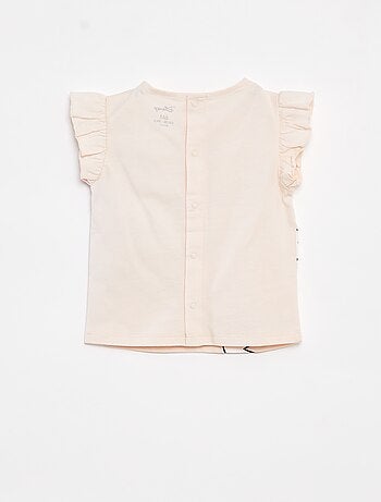 Camiseta con volantes en las mangas 'Disney'