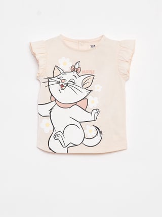 Camiseta con volantes en las mangas 'Disney'