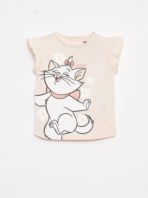 Camiseta con volantes en las mangas 'Disney' - Kiabi